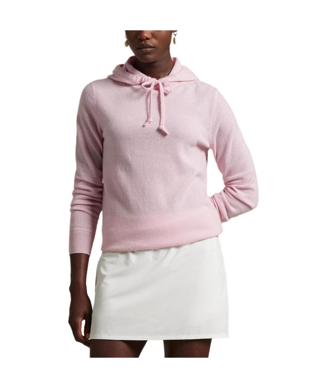 POLO RALPH LAUREN Розовый кашемировый джемпер / свитер, фото 3