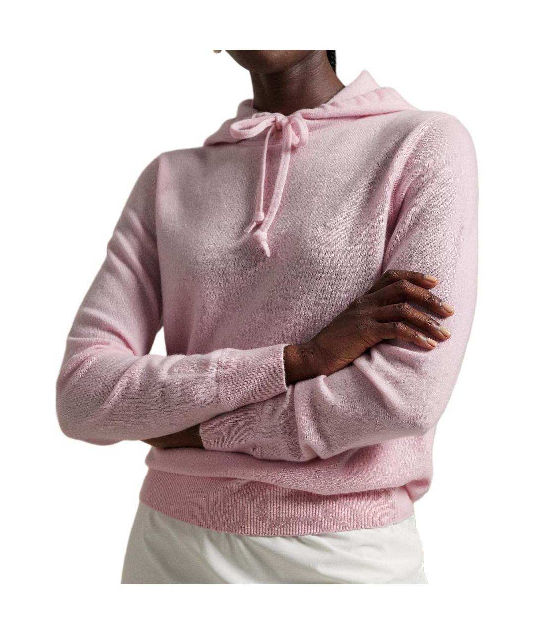 POLO RALPH LAUREN Розовый кашемировый джемпер / свитер, фото 5