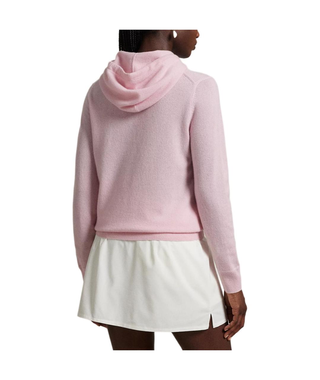 POLO RALPH LAUREN Розовый кашемировый джемпер / свитер, фото 4
