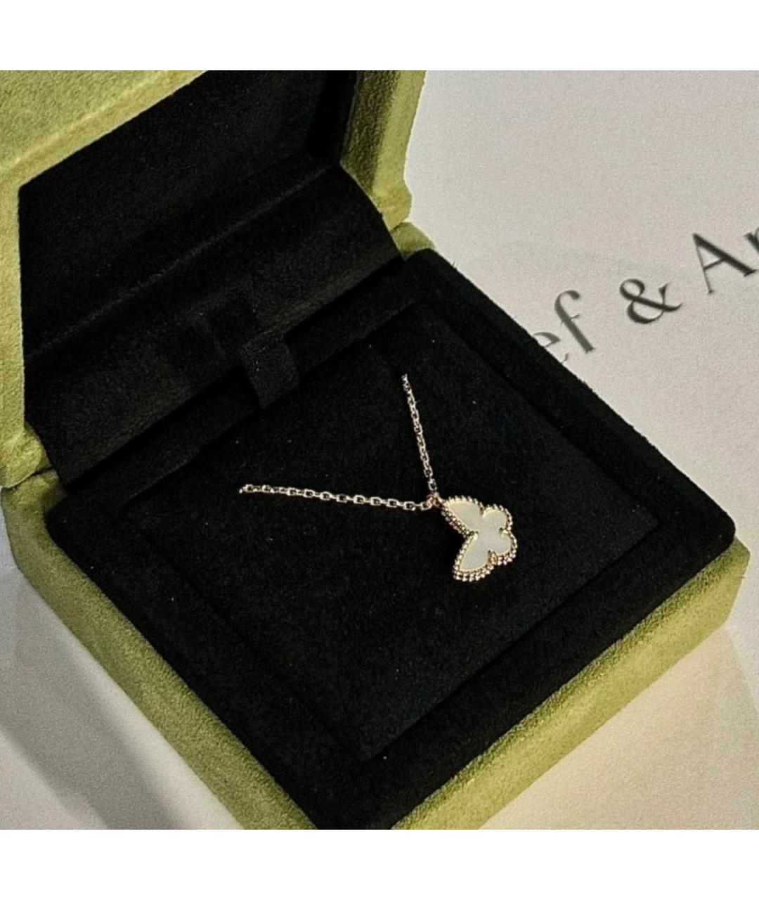 VAN CLEEF & ARPELS Белая подвеска из желтого золота, фото 4