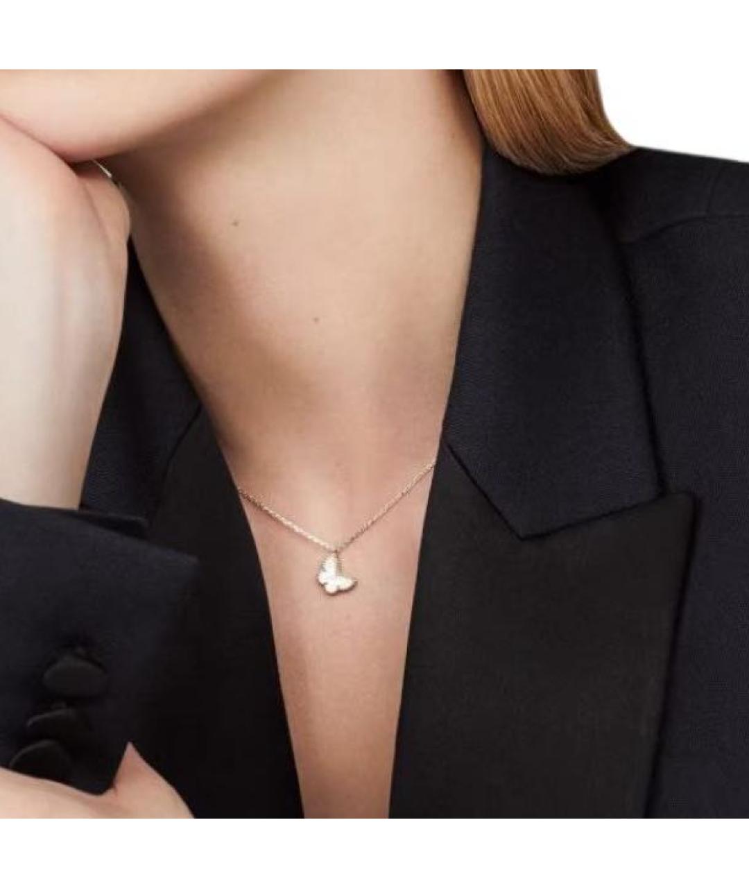 VAN CLEEF & ARPELS Белая подвеска из желтого золота, фото 3