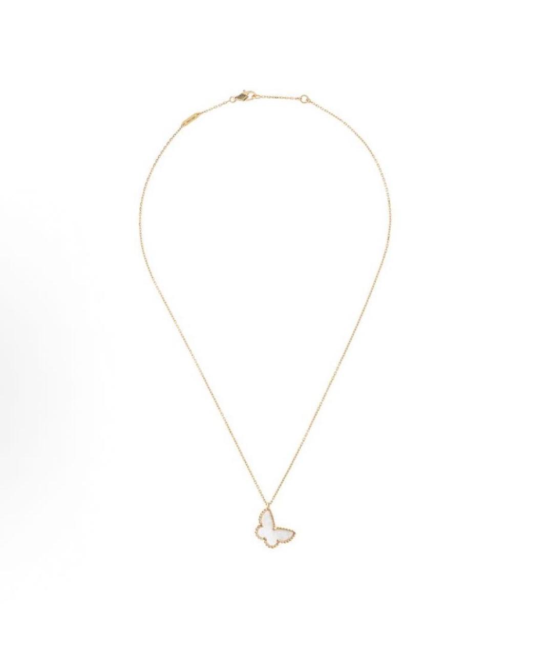 VAN CLEEF & ARPELS Белая подвеска из желтого золота, фото 2