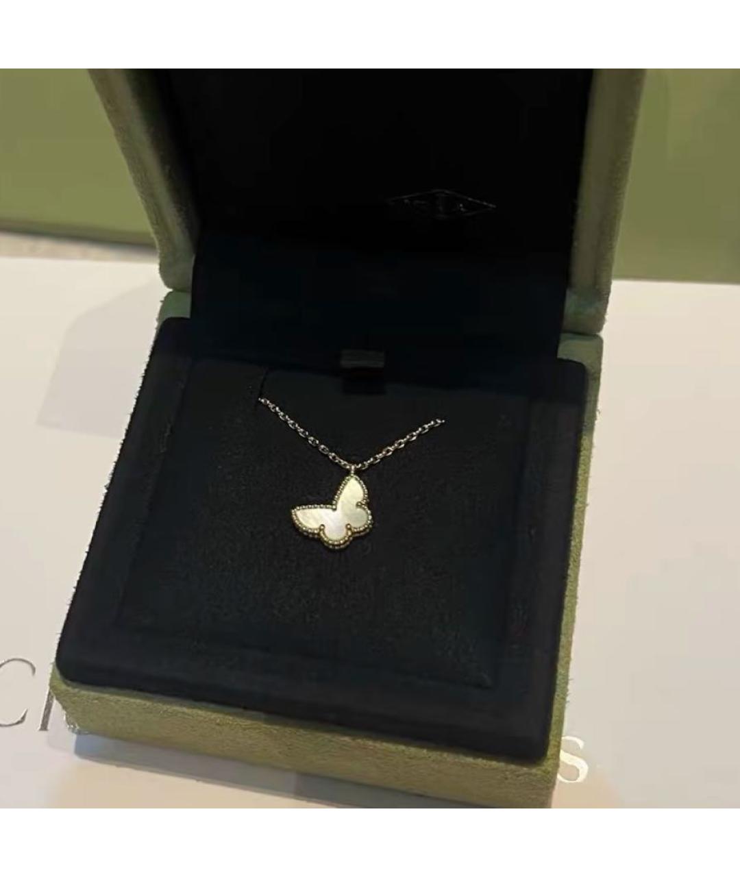 VAN CLEEF & ARPELS Белая подвеска из желтого золота, фото 5