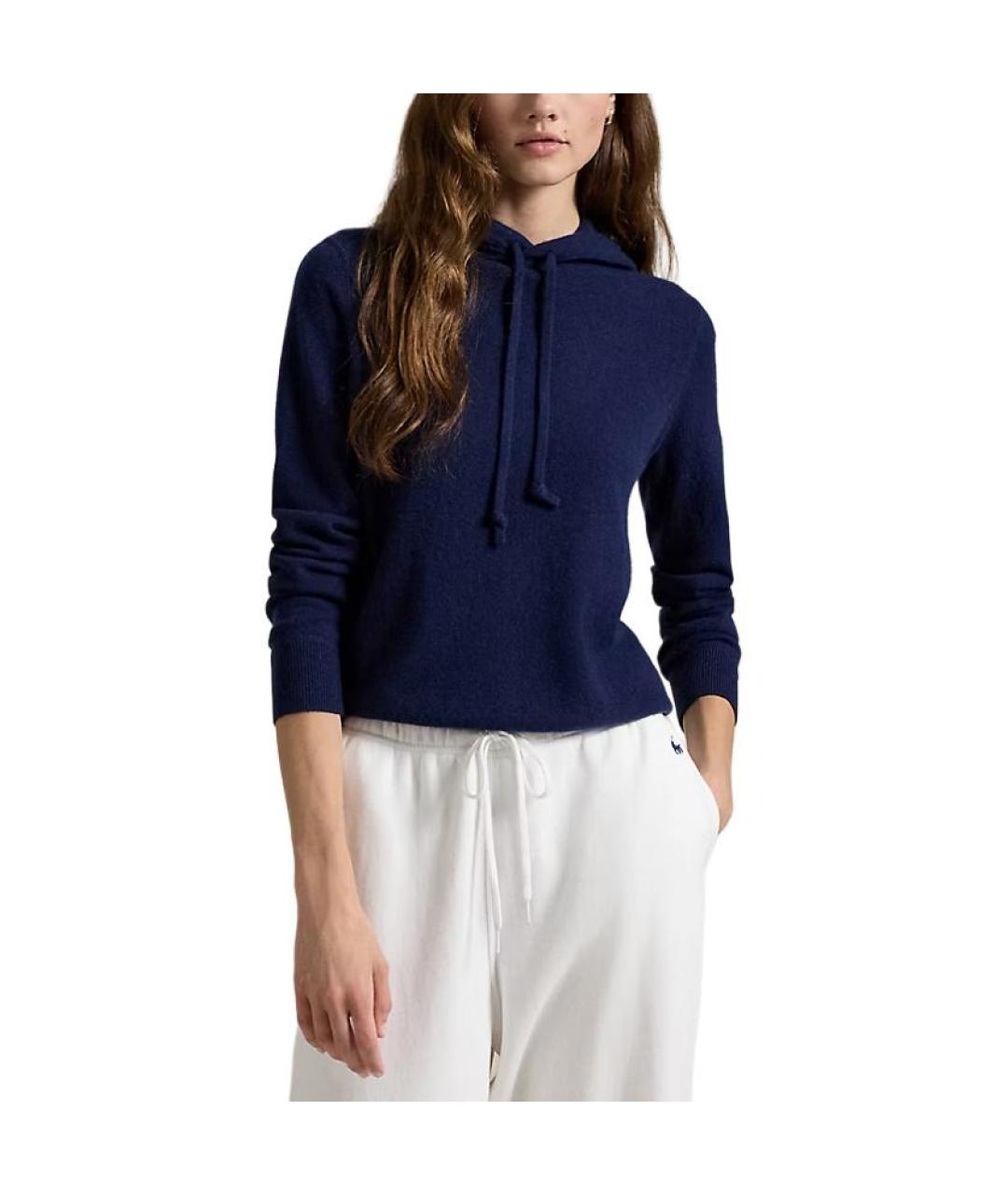 POLO RALPH LAUREN Темно-синий кашемировый джемпер / свитер, фото 3