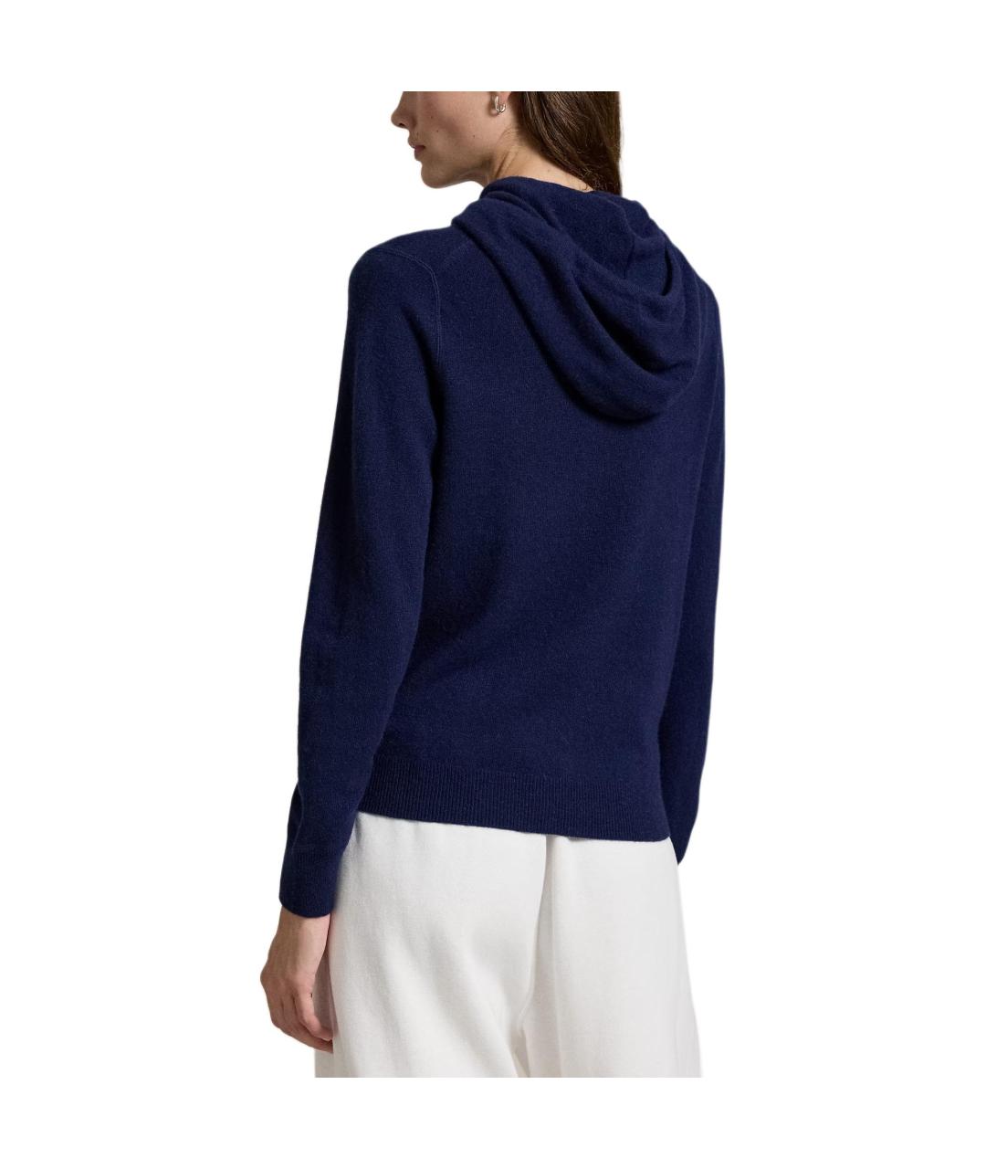 POLO RALPH LAUREN Темно-синий кашемировый джемпер / свитер, фото 4