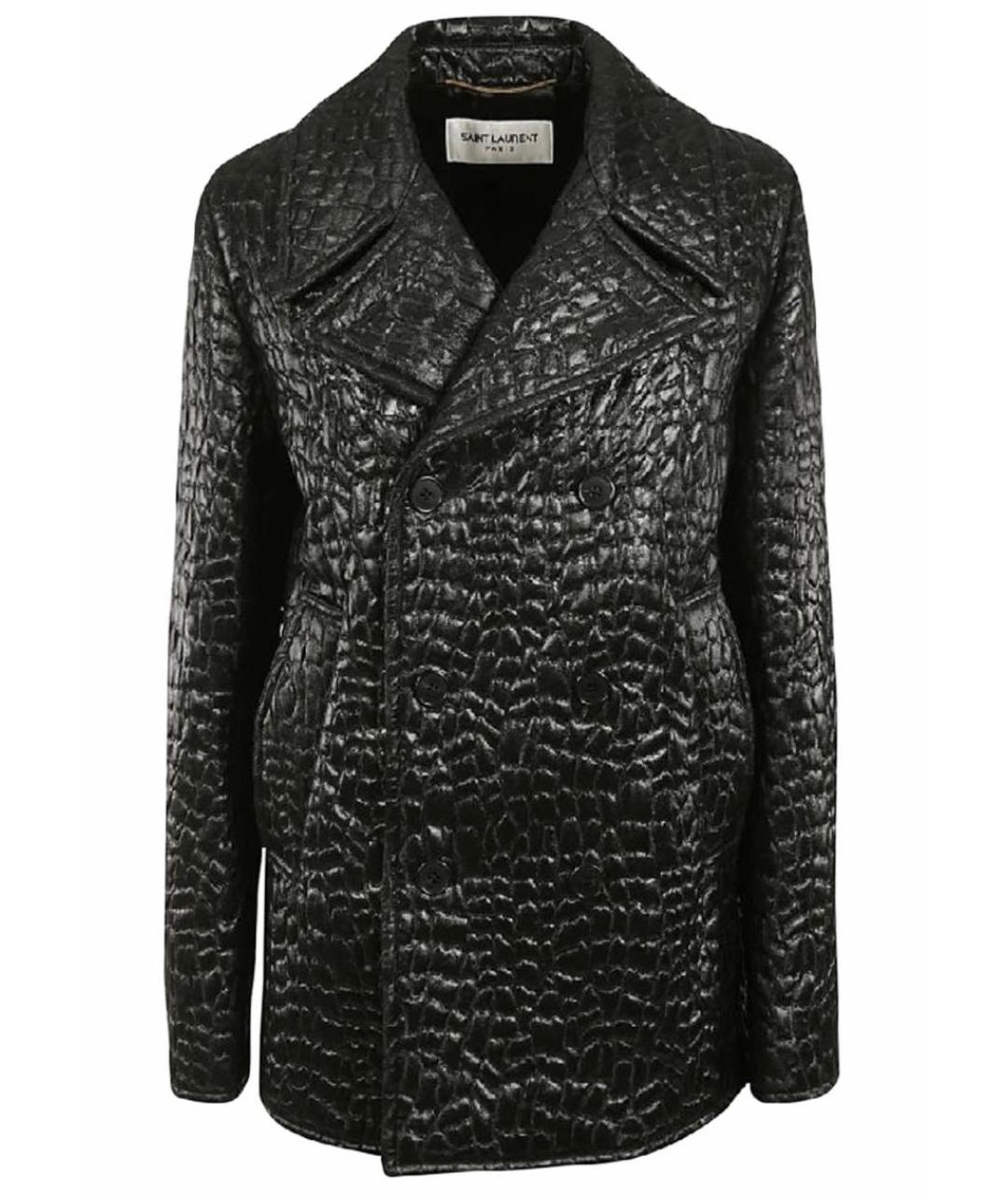 SAINT LAURENT Черная полиэстеровая куртка, фото 1