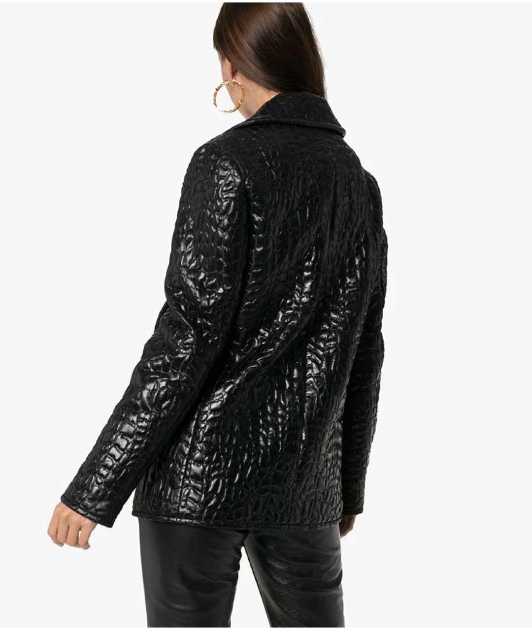 SAINT LAURENT Черная полиэстеровая куртка, фото 5