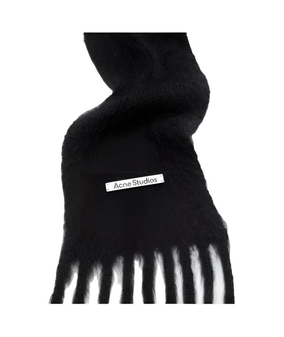ACNE STUDIOS Черный шарф, фото 2
