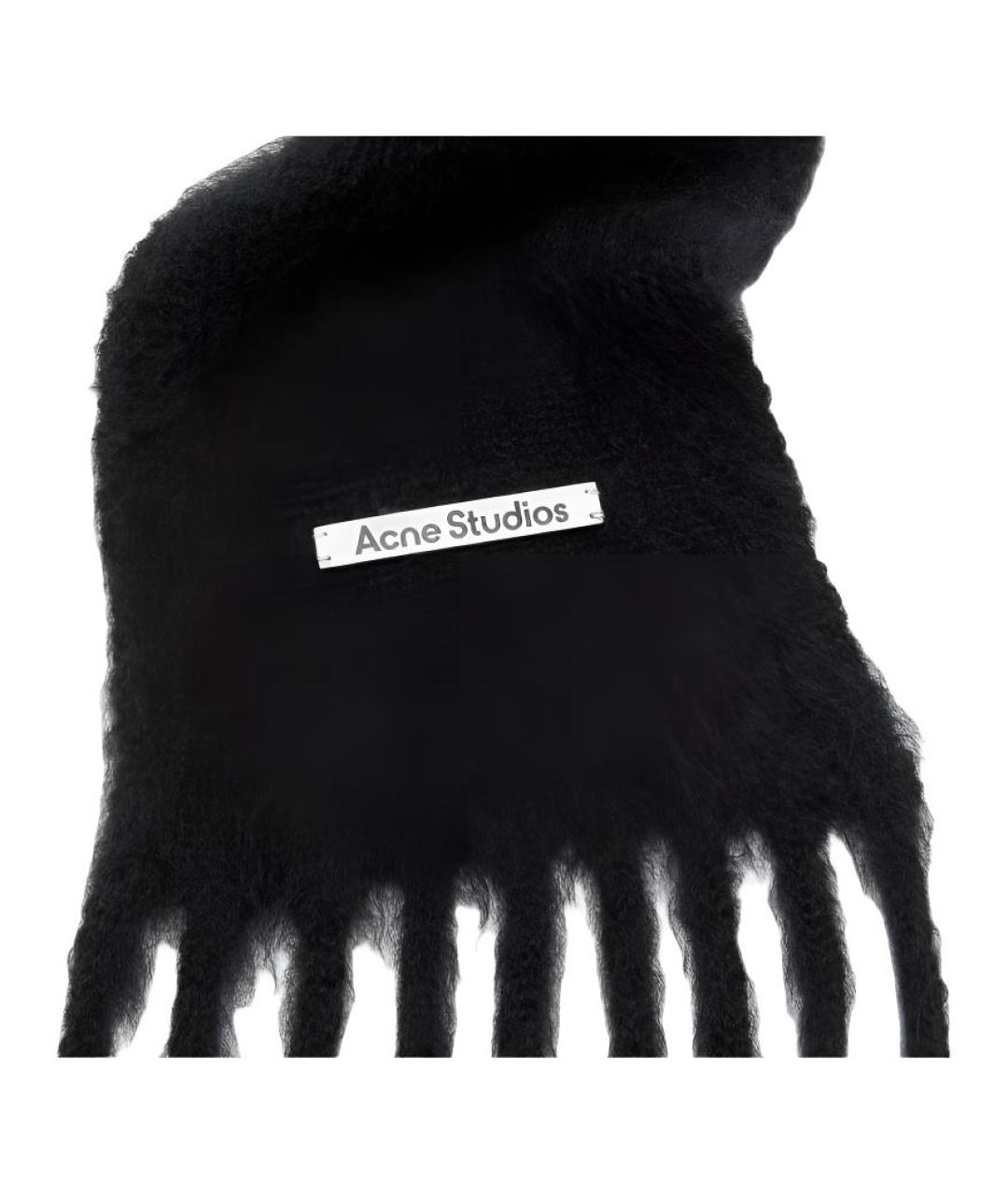 ACNE STUDIOS Черный шарф, фото 3