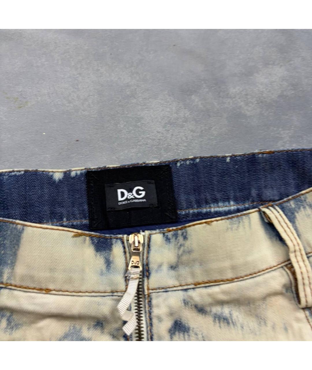 DOLCE&GABBANA Голубые деним шорты, фото 2