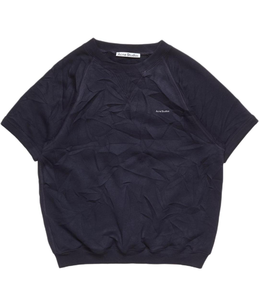 ACNE STUDIOS Темно-синяя футболка, фото 1