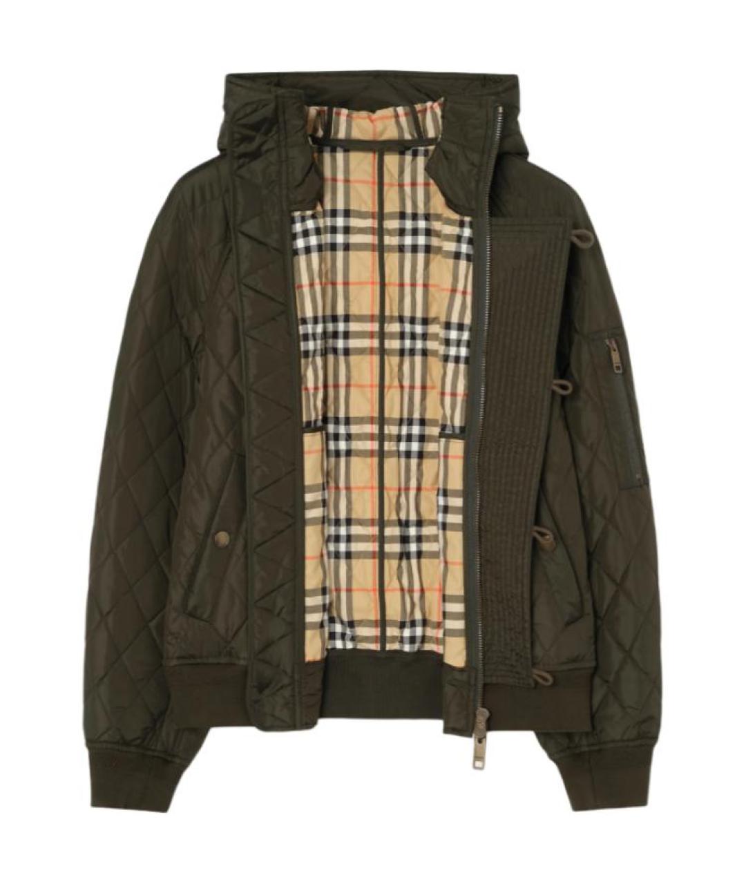 BURBERRY Зеленая куртка, фото 2