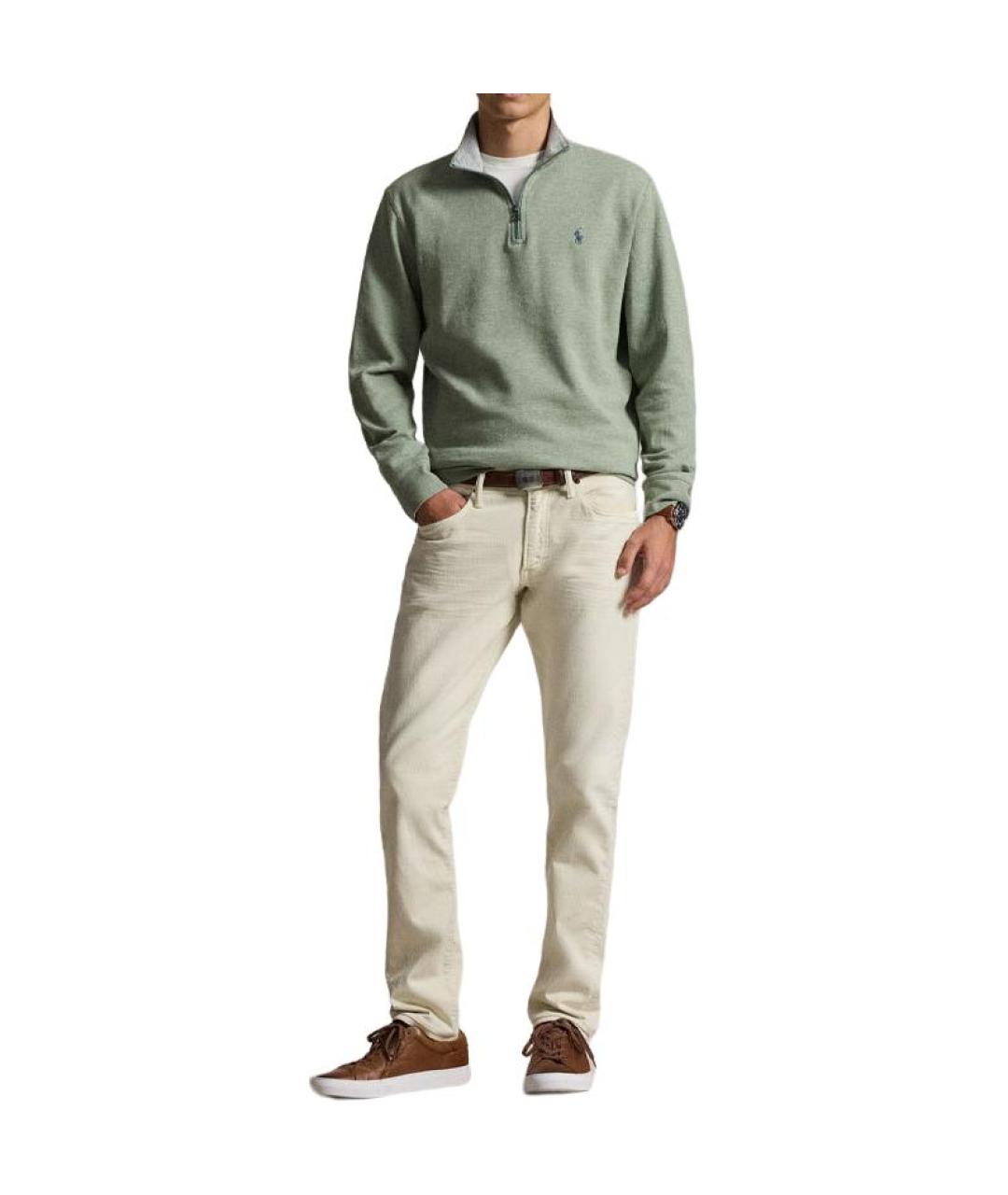 POLO RALPH LAUREN Зеленый джемпер / свитер, фото 3