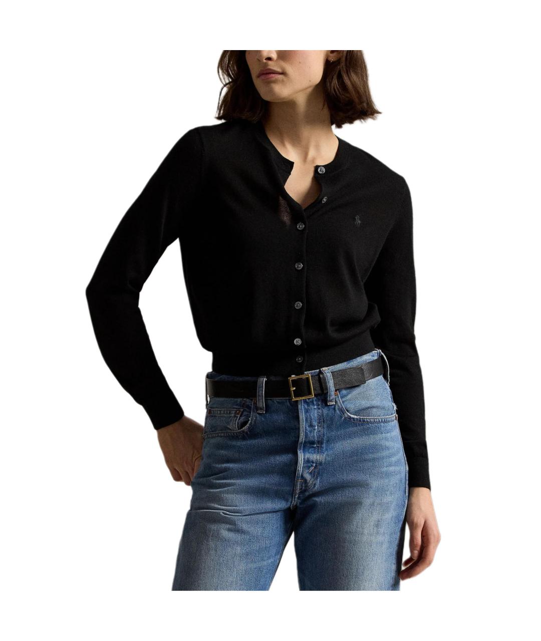 POLO RALPH LAUREN Черный кардиган, фото 3