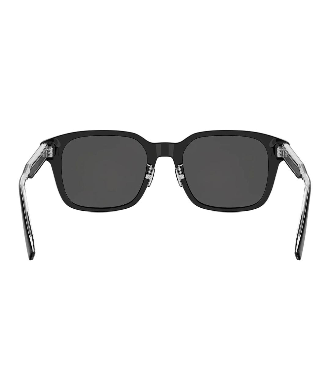 CHRISTIAN DIOR Черные пластиковые солнцезащитные очки, фото 4