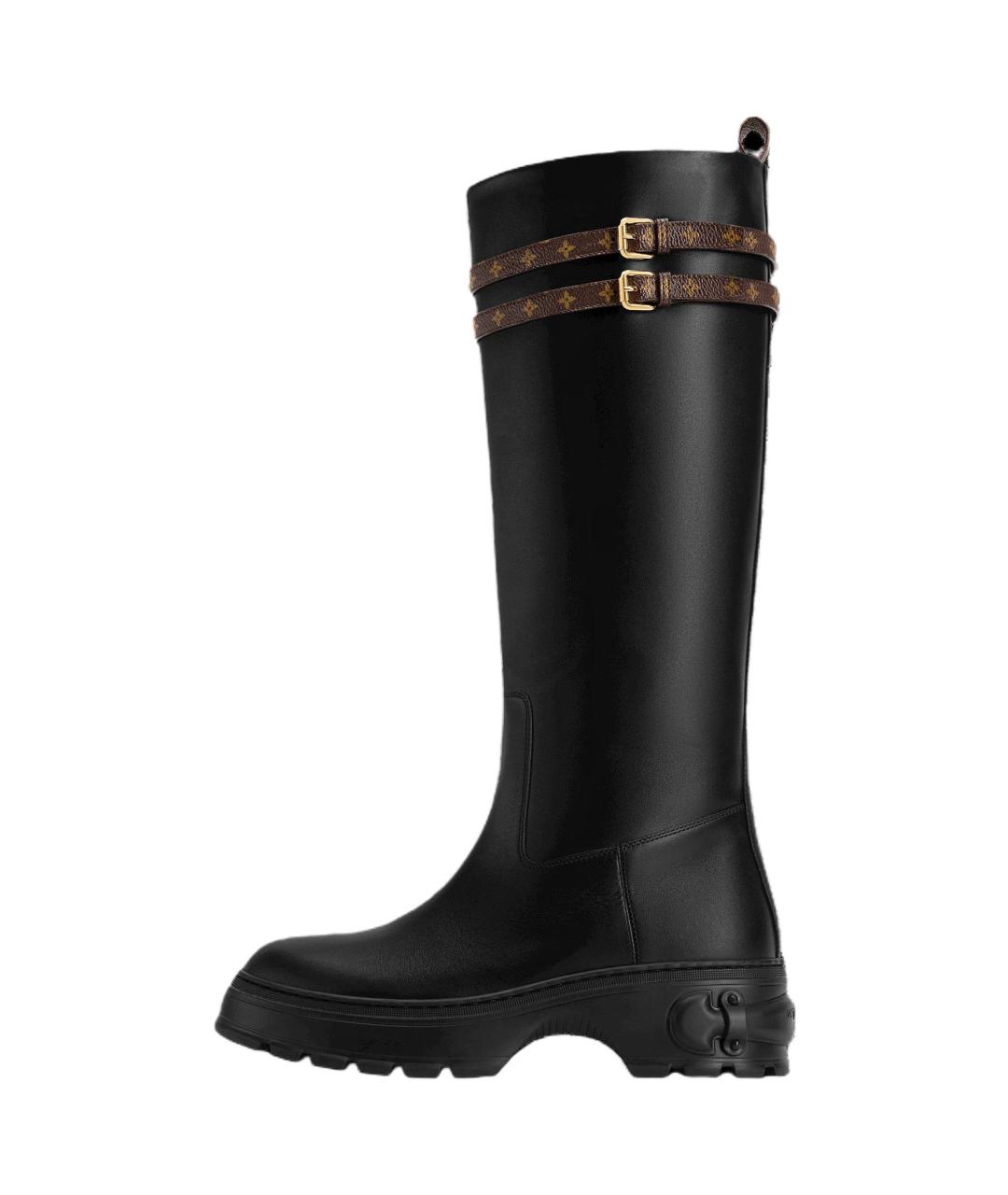 LOUIS VUITTON Черные сапоги, фото 2