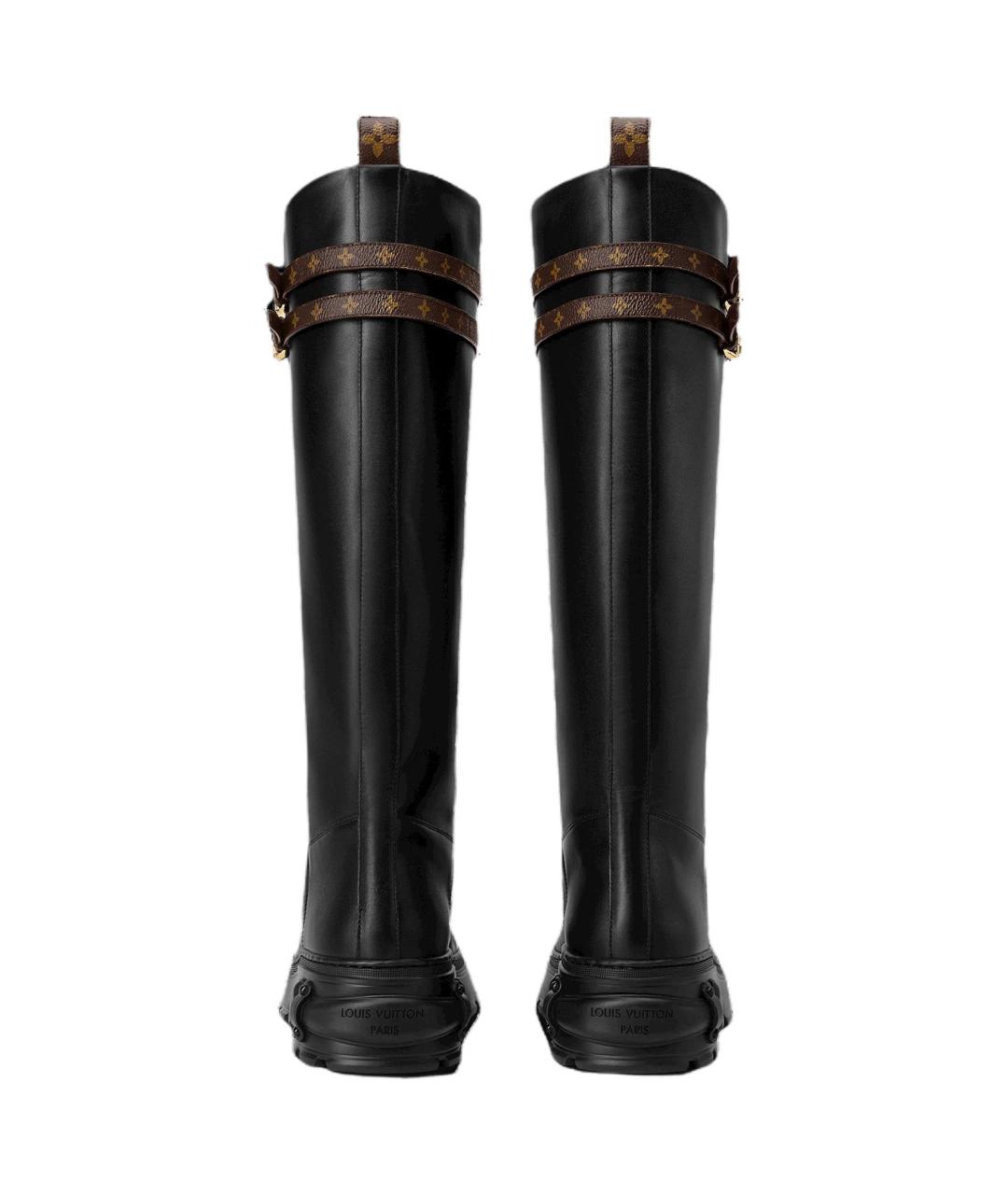 LOUIS VUITTON Черные сапоги, фото 4