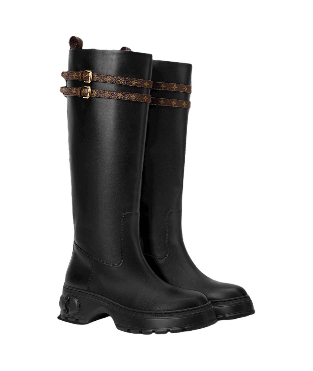 LOUIS VUITTON Черные сапоги, фото 3