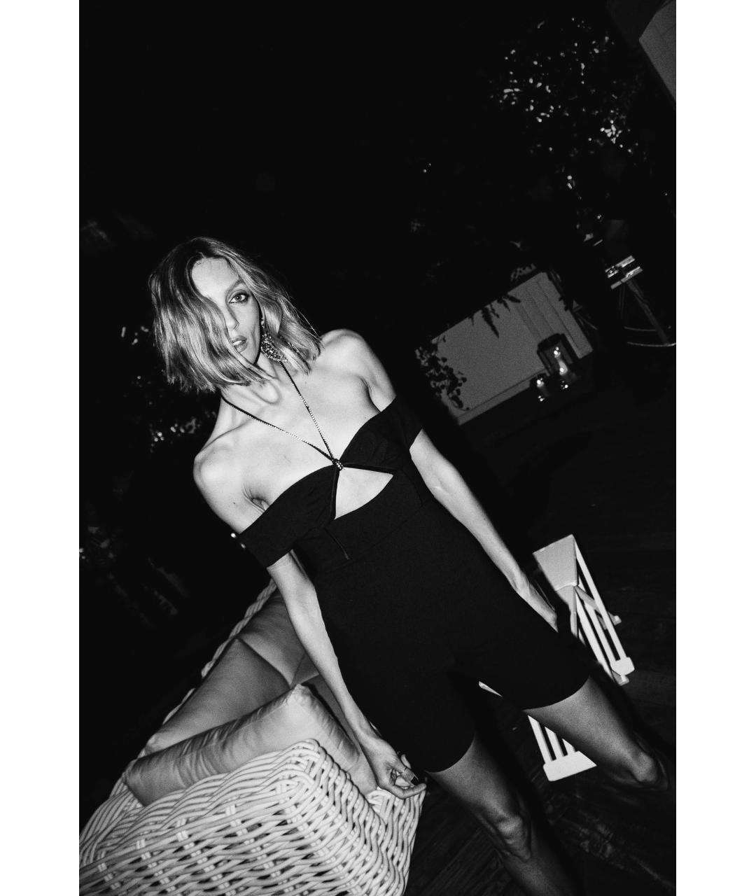 SAINT LAURENT Черный шерстяной комбинезон, фото 3