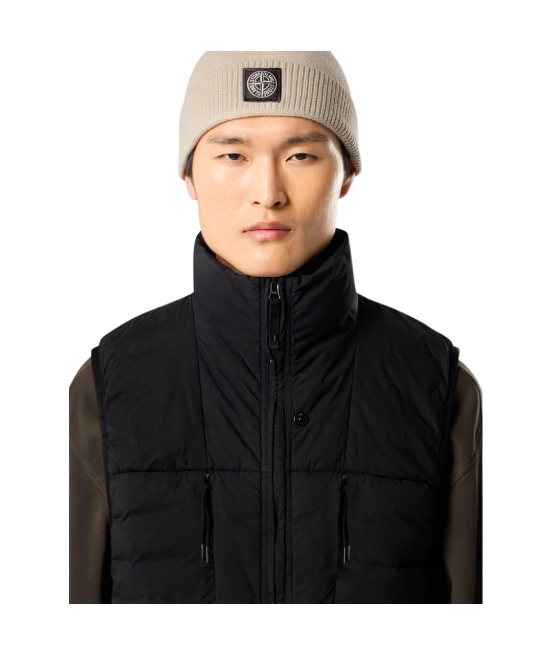 STONE ISLAND Черный жилет, фото 5