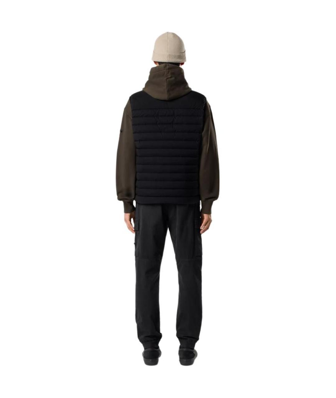 STONE ISLAND Черный жилет, фото 4