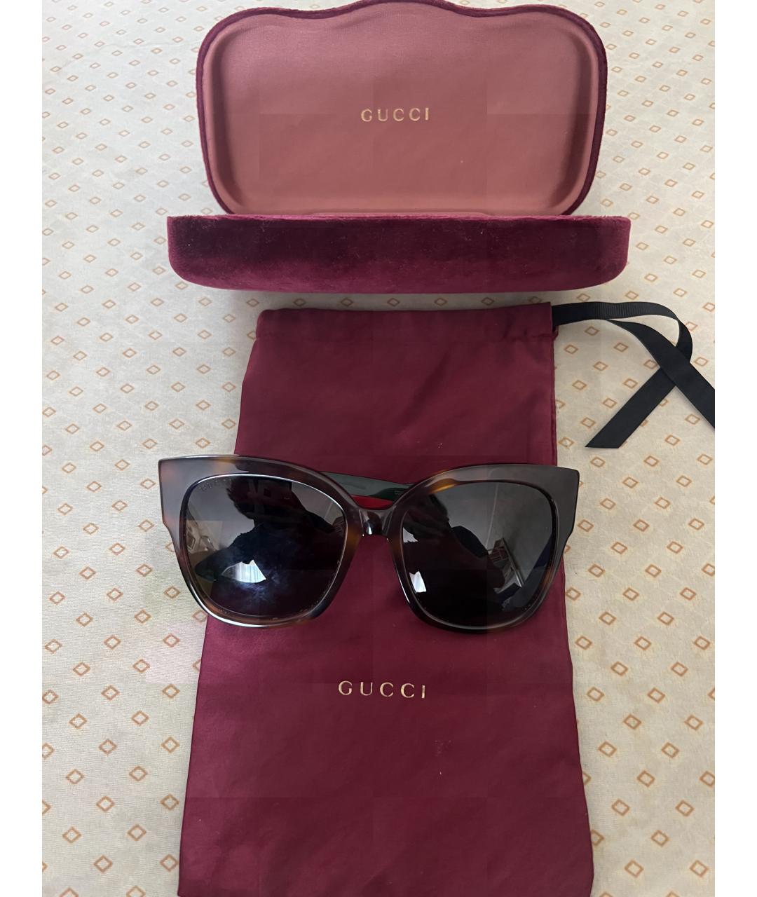 GUCCI Зеленые солнцезащитные очки, фото 2