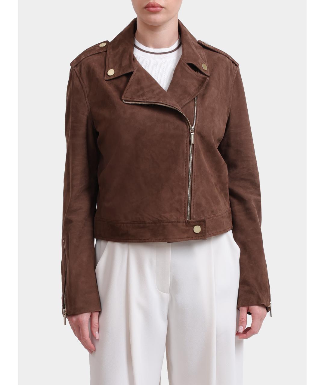 ARMANI EXCHANGE Коричневая замшевая куртка, фото 6