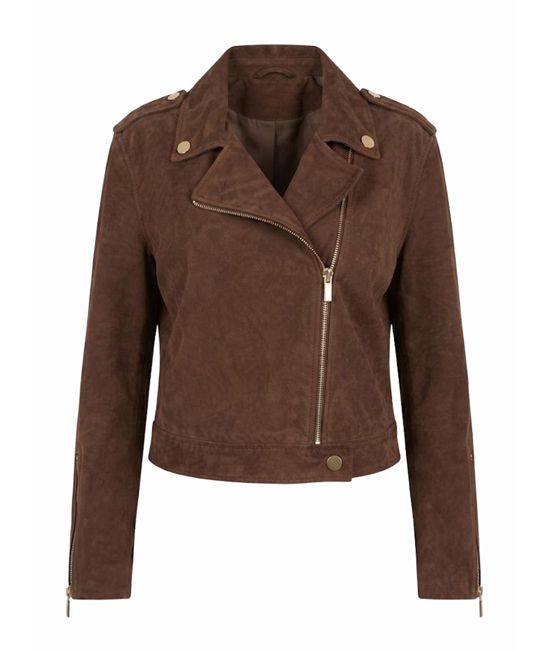 ARMANI EXCHANGE Коричневая замшевая куртка, фото 1