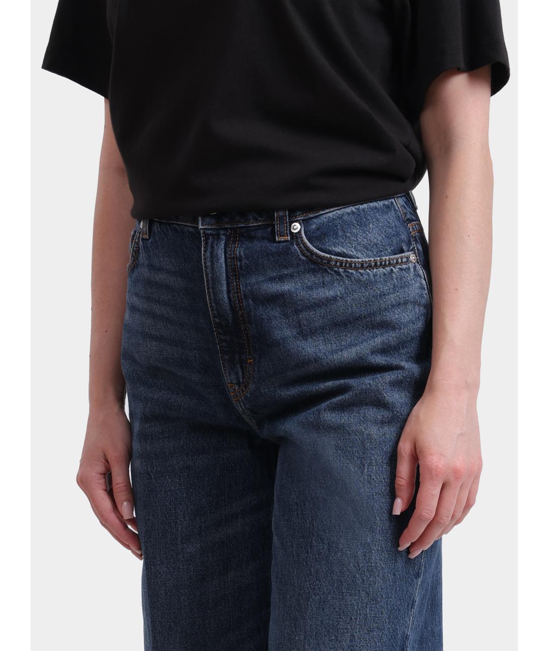 HUGO BOSS Синие хлопковые прямые джинсы, фото 4