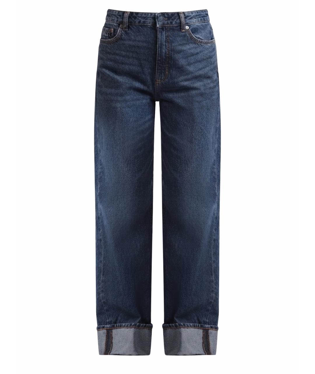 HUGO BOSS Синие хлопковые прямые джинсы, фото 1
