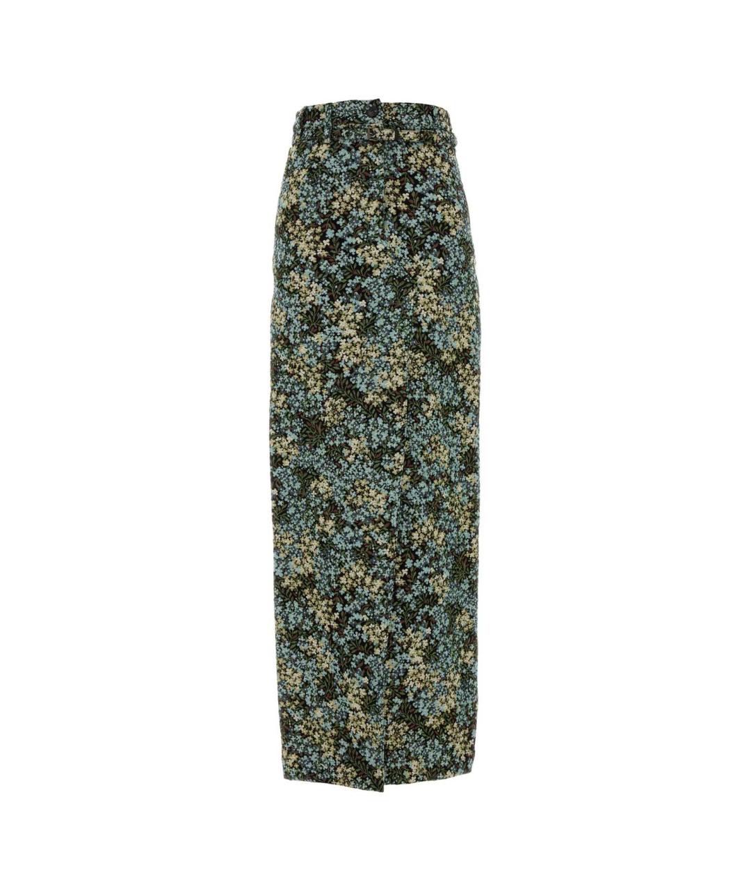 DRIES VAN NOTEN Мульти шерстяная юбка миди, фото 1