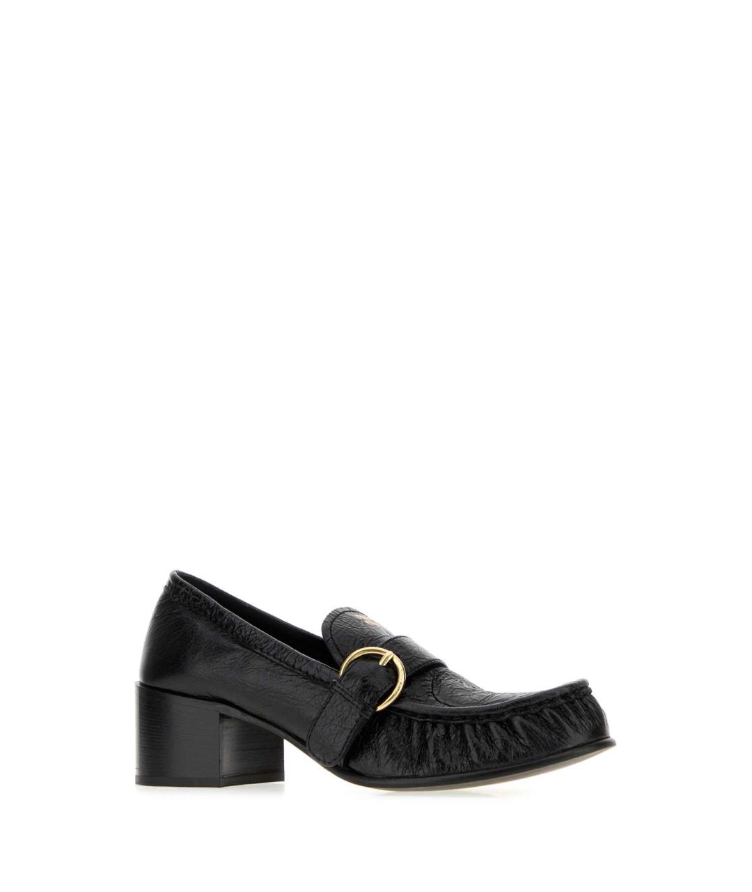 MIU MIU Черные кожаные лоферы, фото 2