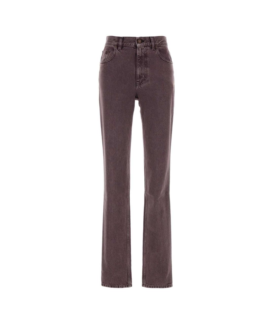 CHLOE Фиолетовые хлопковые прямые брюки, фото 1