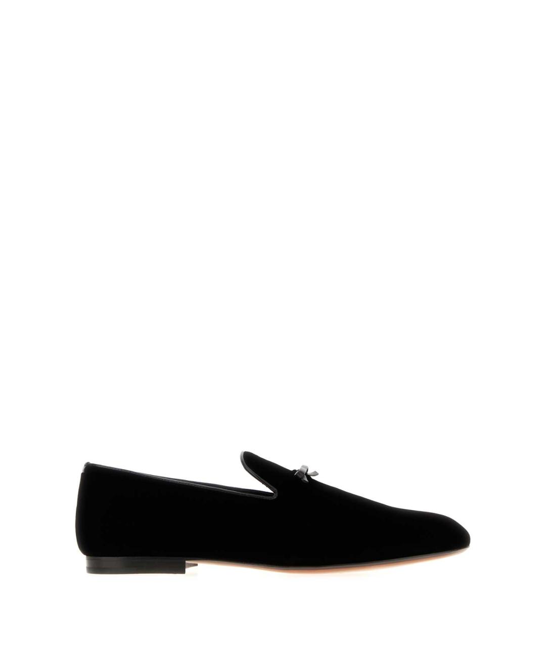 TOM FORD Черные бархатные лоферы, фото 1