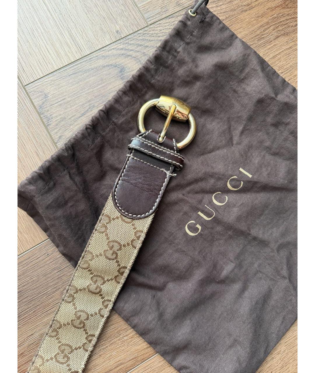 GUCCI Коричневый кожаный ремень, фото 9