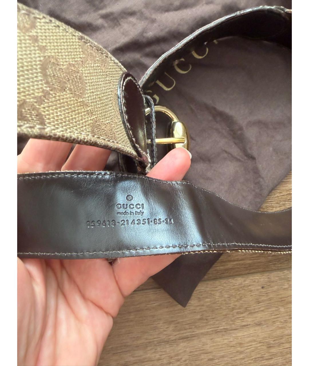 GUCCI Коричневый кожаный ремень, фото 4