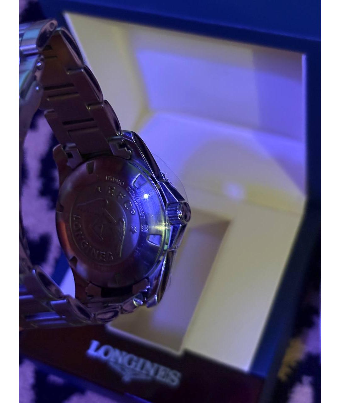 LONGINES Белые часы, фото 5