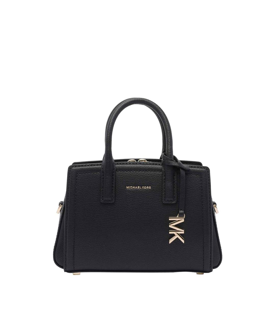 MICHAEL MICHAEL KORS Черная кожаная сумка тоут, фото 1