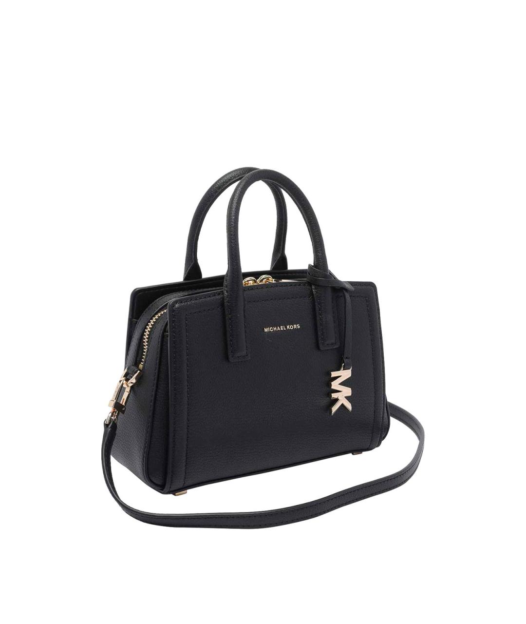 MICHAEL MICHAEL KORS Черная кожаная сумка тоут, фото 2