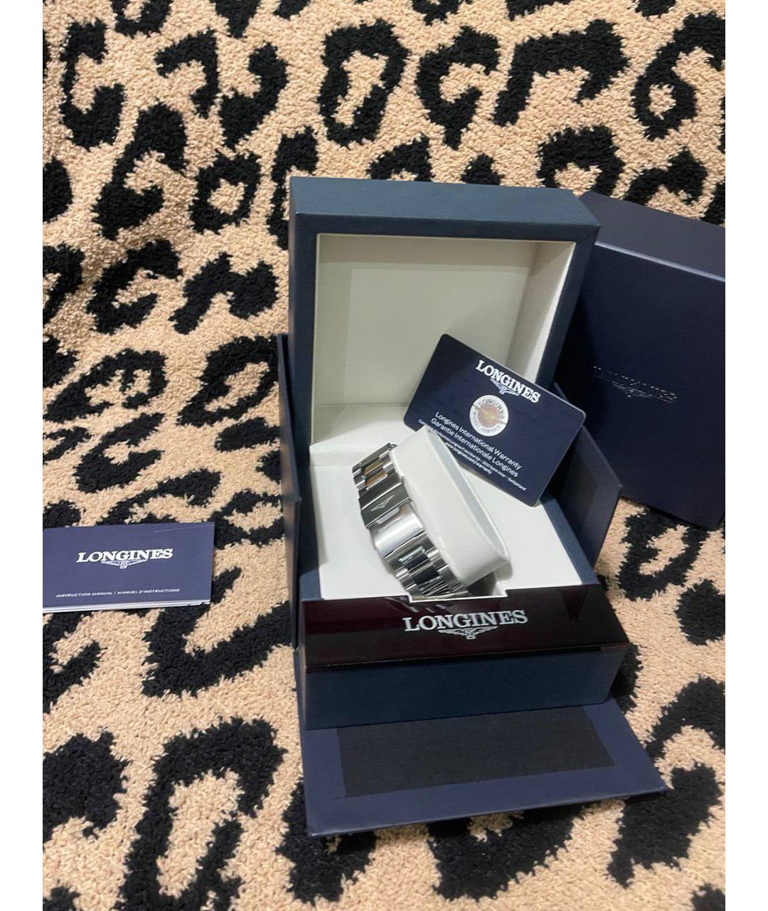 LONGINES Черные часы, фото 3