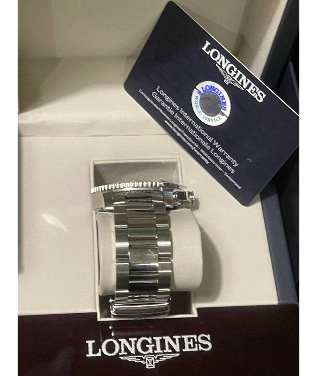 LONGINES Черные часы, фото 4