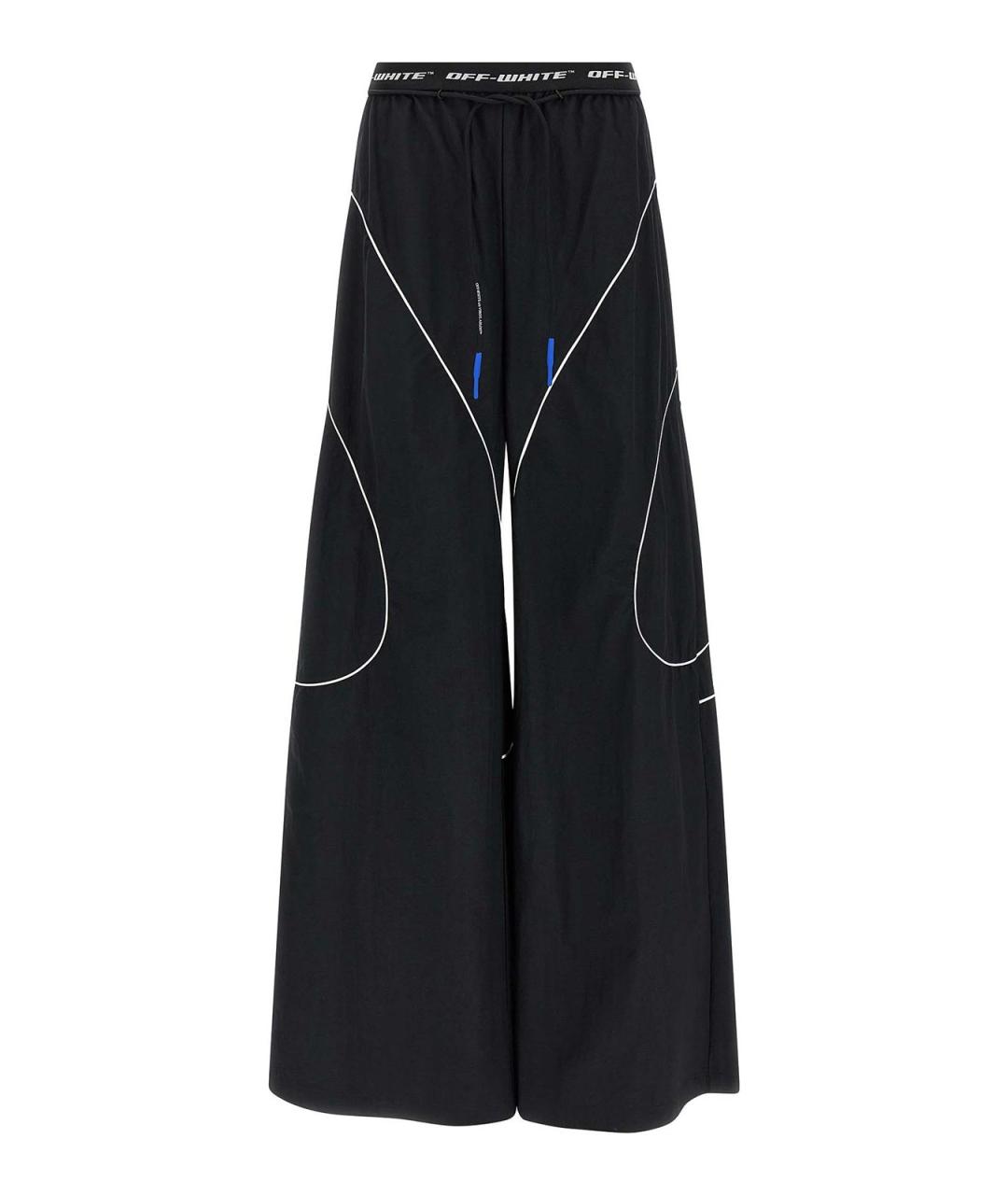 OFF-WHITE Черные полиамидовые спортивные брюки и шорты, фото 1