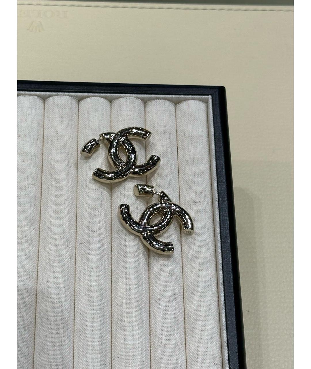 CHANEL Металлические серьги, фото 3
