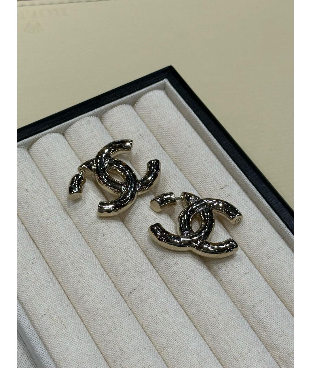 CHANEL Металлические серьги, фото 2