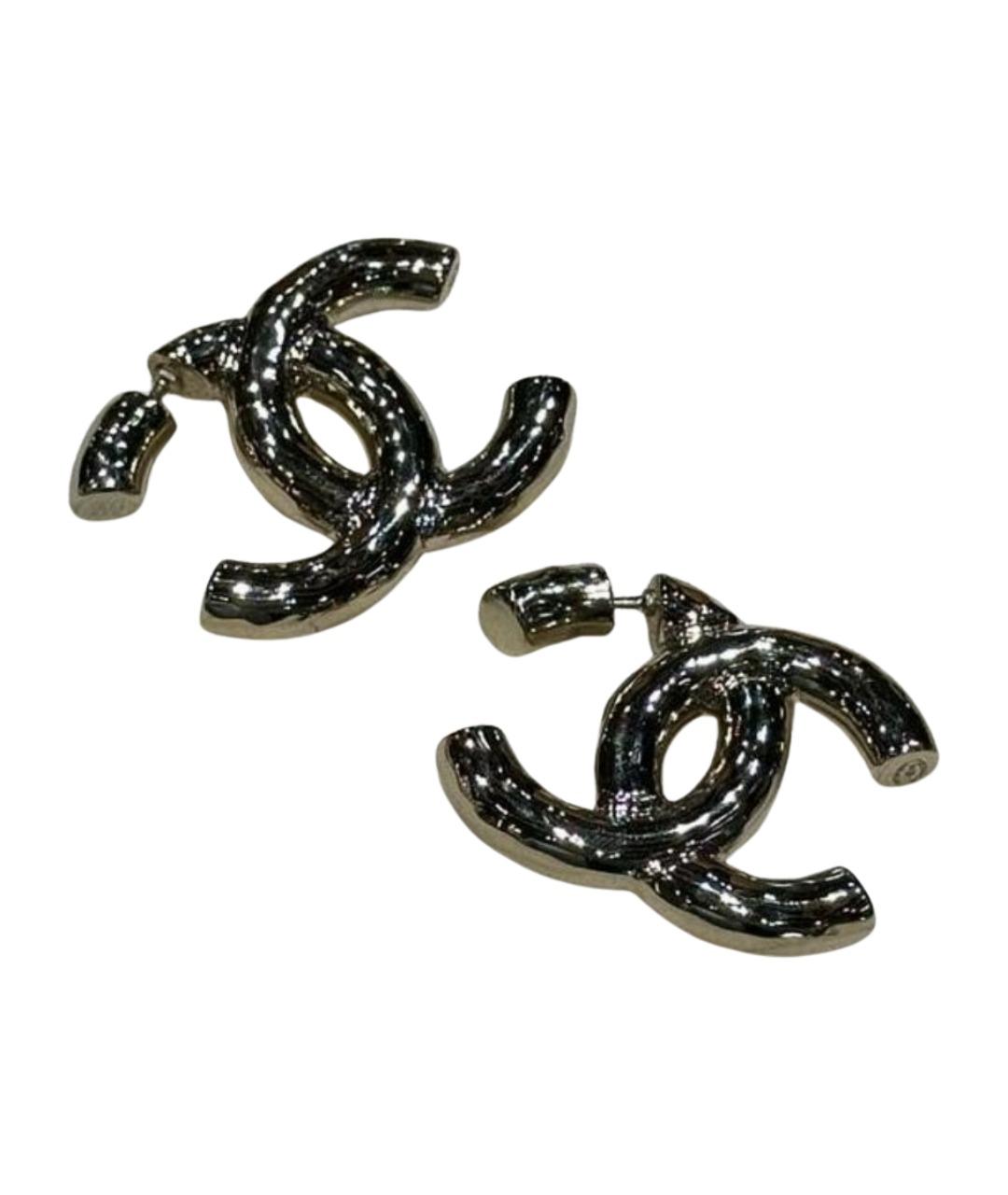 CHANEL Металлические серьги, фото 1