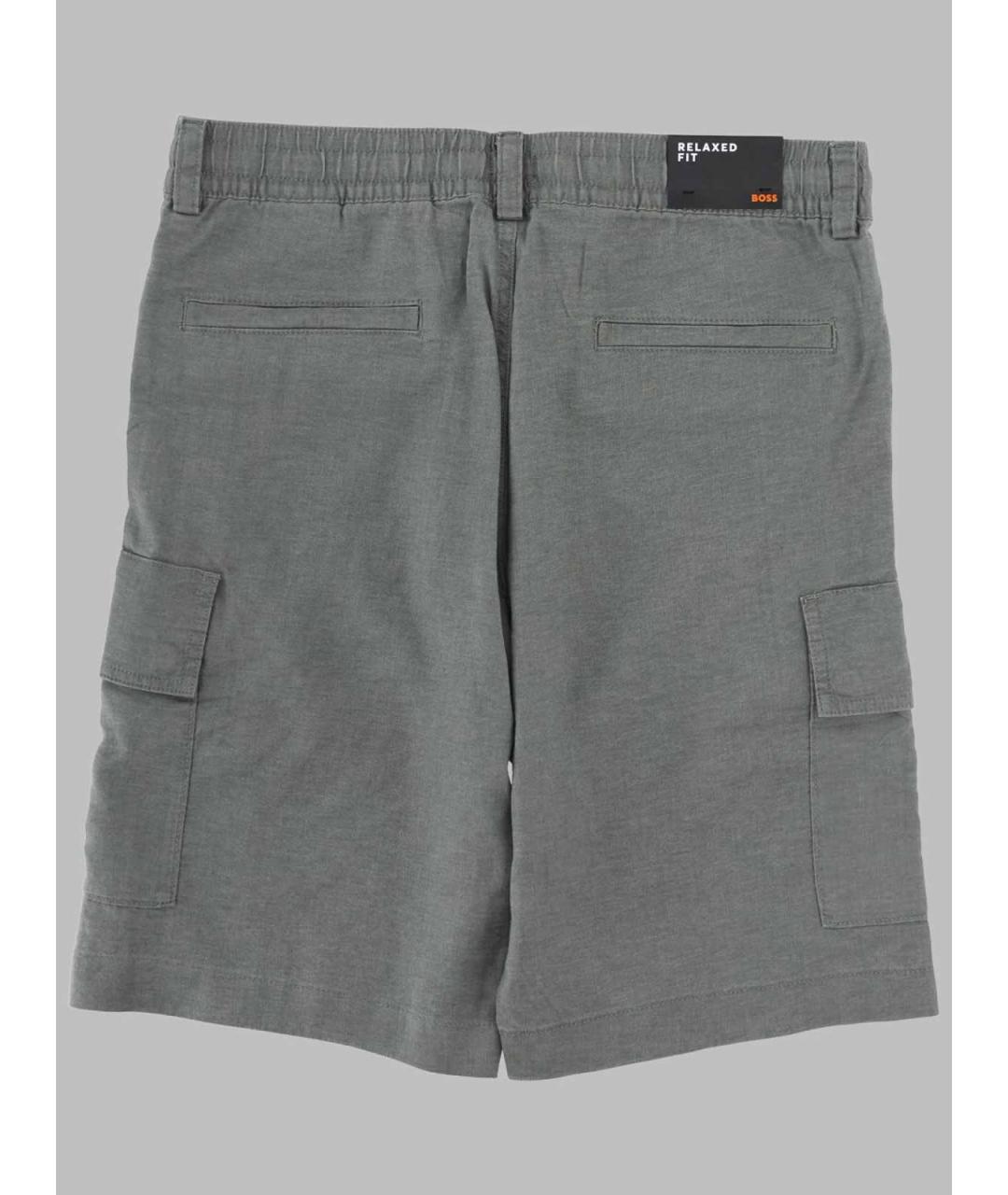 HUGO BOSS Серые полиэстеровые шорты, фото 2