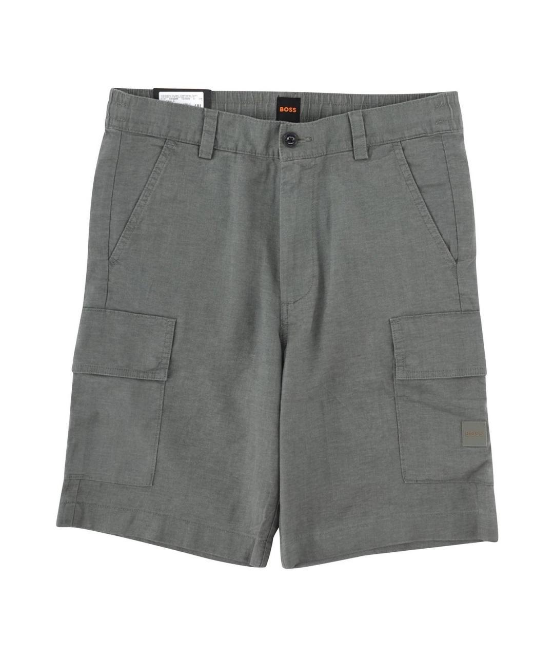 HUGO BOSS Серые полиэстеровые шорты, фото 1
