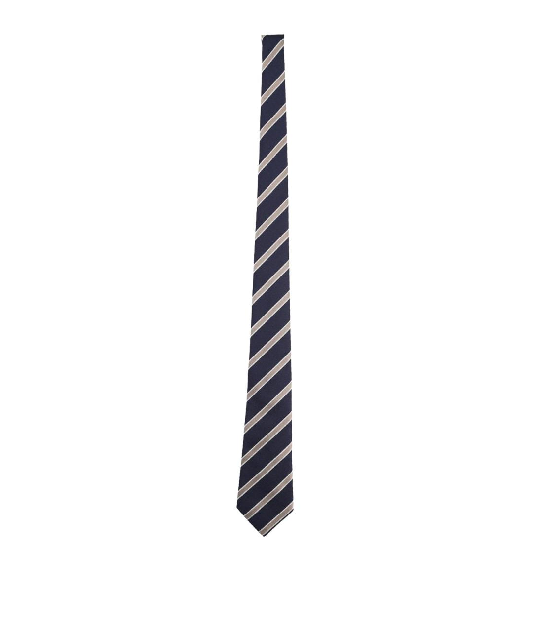 GIORGIO ARMANI Синий шелковый галстук, фото 1