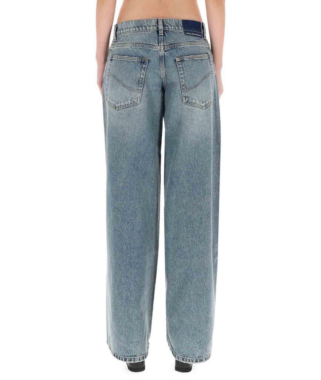 STELLA MCCARTNEY Синие хлопковые джинсы клеш, фото 4