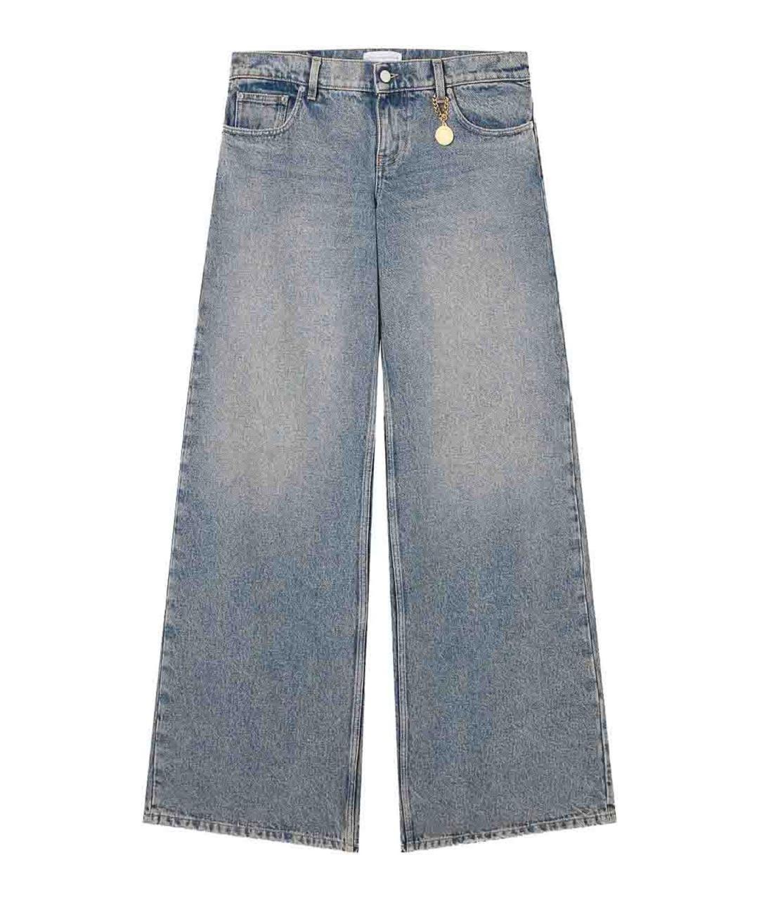 STELLA MCCARTNEY Синие хлопковые джинсы клеш, фото 1